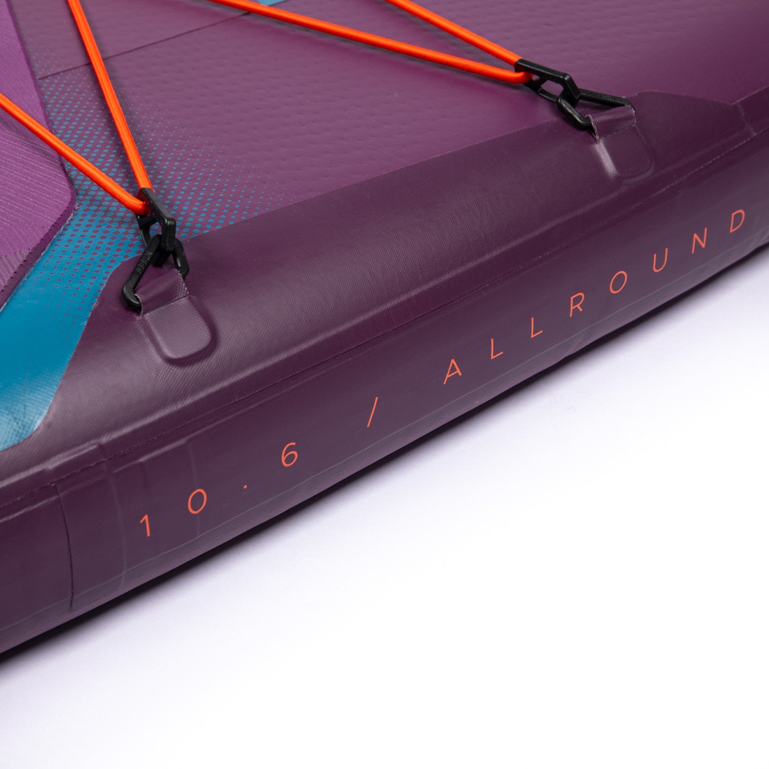 Purple Jobe Aero Yarra SUP 10.6 premium stand-up paddleboard with package, featuring a sleek design and outdoor-ready features.
