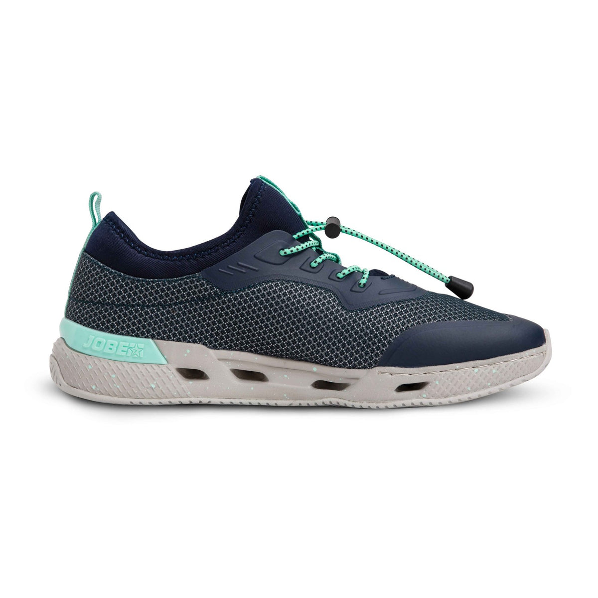 Jobe Discover Watersport Sneaker in midnight blue with breathable mesh and rubber sole, designed for water activities and outdoor use.