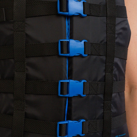 Blue Jobe Dual Vest for water sports by Outdoor Hub Limited, showing adjustable straps and secure fit.