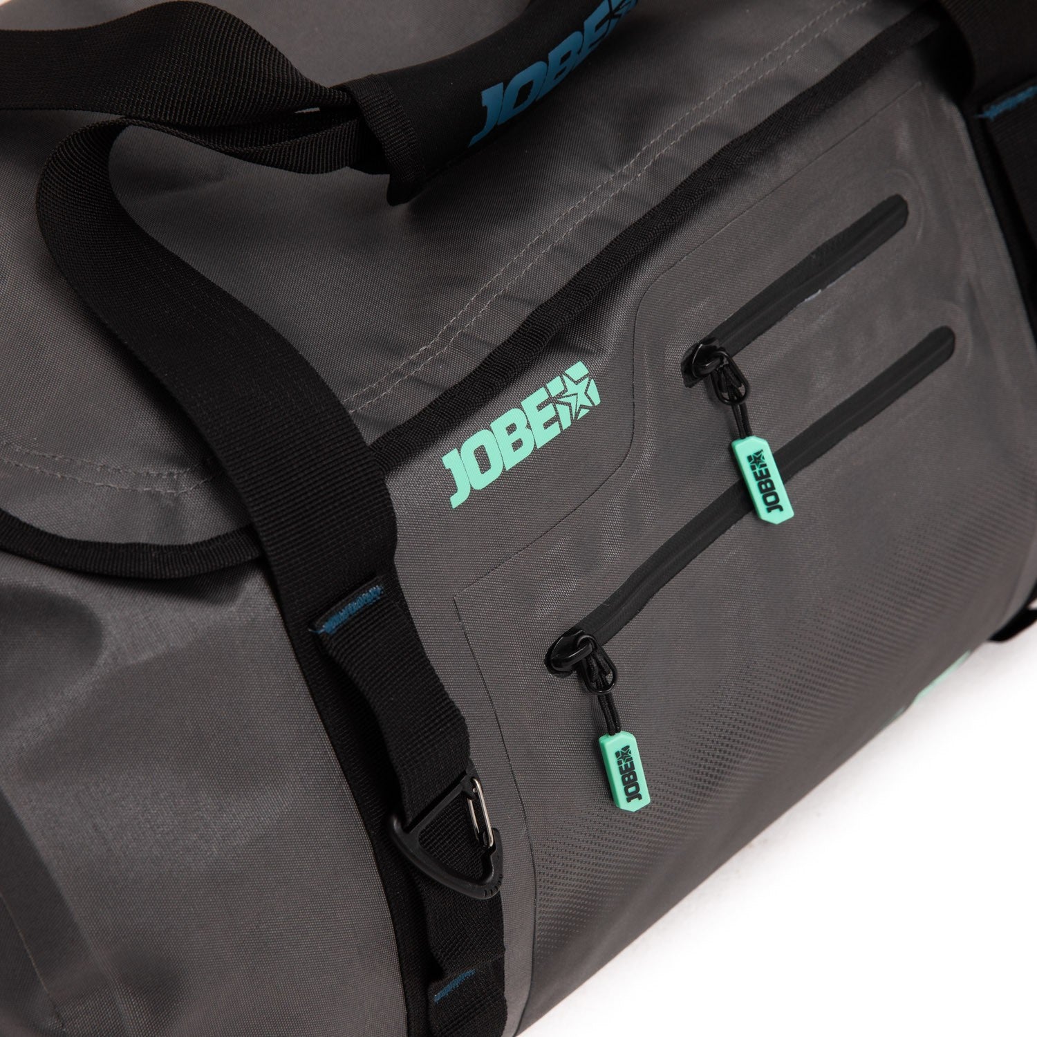 Grey Jobe Water Repellent Dufflebag by Outdoor Hub Limited, shown with sturdy handles and water-resistant fabric for travel and sports.