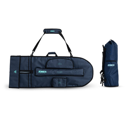 Jobe Gravix Wakefoil Set with black carbon fiber wings and aluminum fuselage for wakeboarding and foil riding.