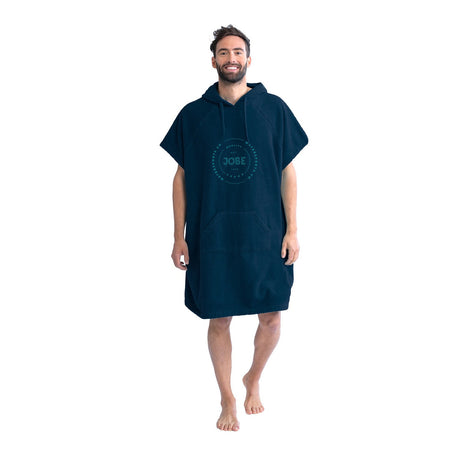 Outdoor Hub Limited Jobe Poncho, waterproof rain poncho with adjustable hood and vibrant color, suitable for outdoor weather protection.