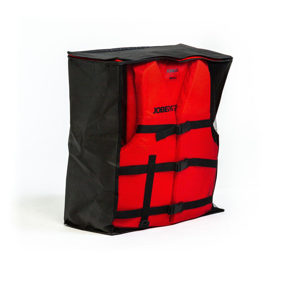 Jobe Universal Package from Outdoor Hub Limited includes water sports gear with a boat and accessories, set outdoors on a dock.